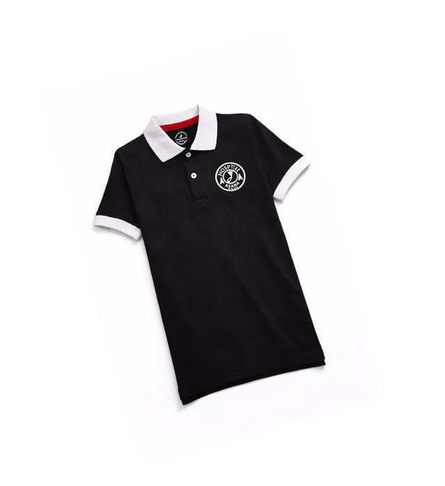 Black Crown Polo Shirt for Boys