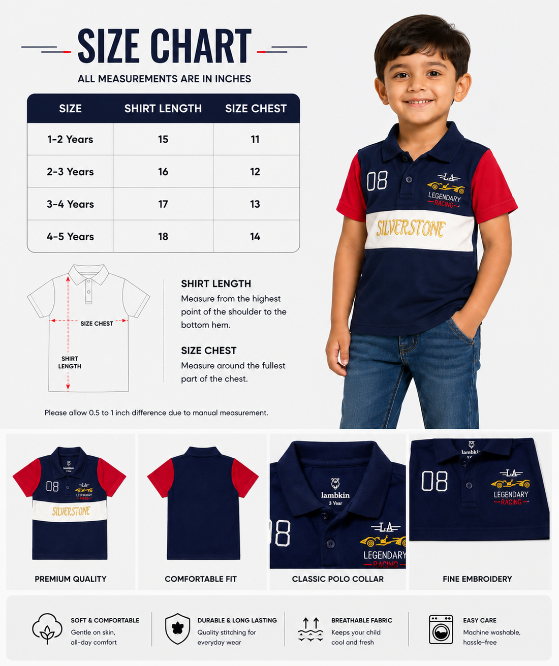 Silverstone Elite Polo for Boys