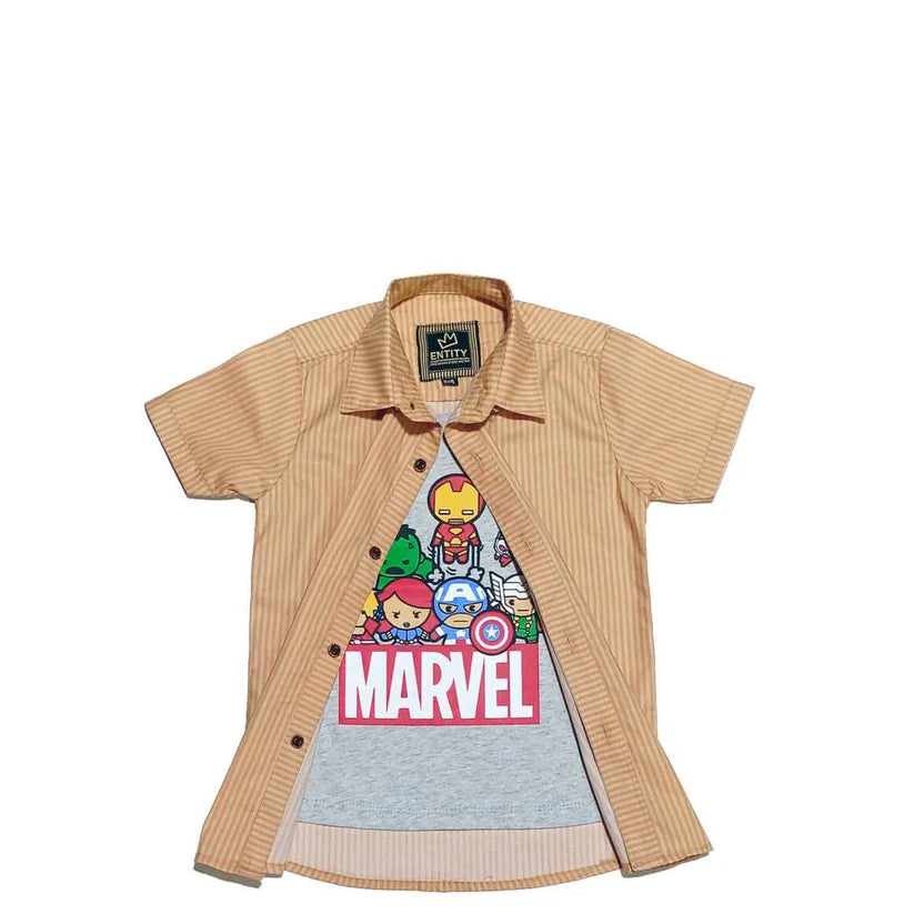 Marvel Cotton Shirt for Boys