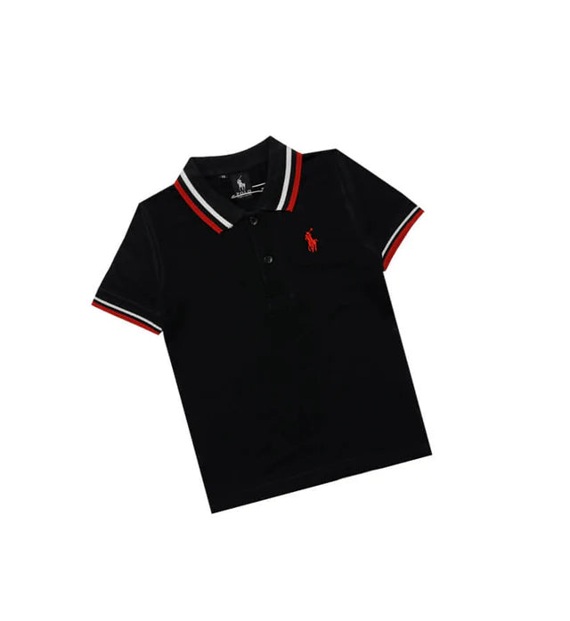 Signature Black Trim Polo Shirt for Boys