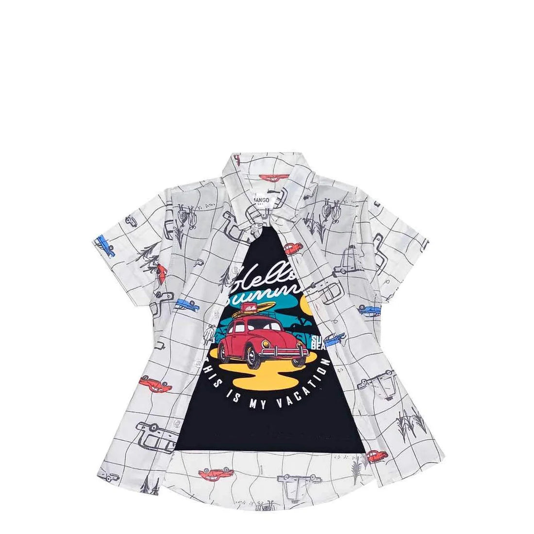Beach Car Cotton Shirt for Boys