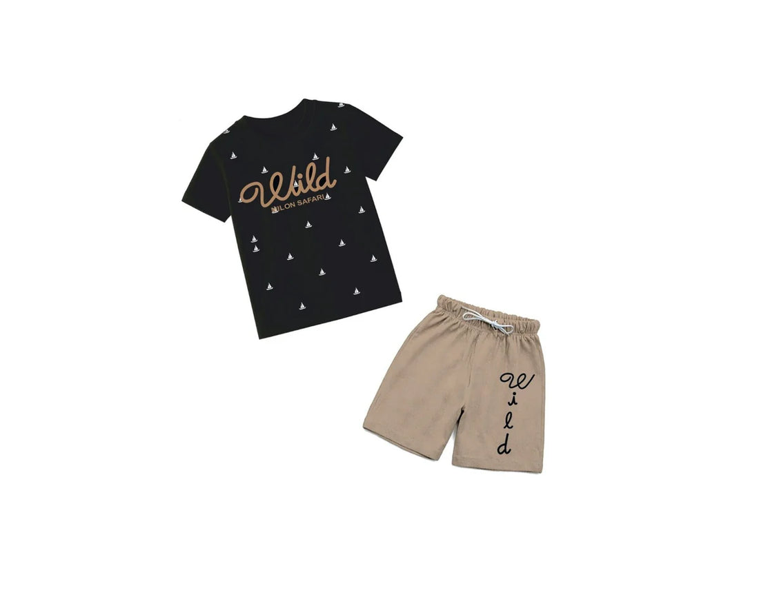 Safari Wild Short Set for Boys